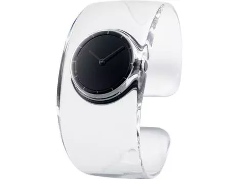 ISSEY MIYAKE NY0W007 Черный прозрачный браслет кварцевые часы O Designe Tokujin Yoshioka