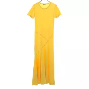 ISSEY MIYAKE Short sleeve Long dress 2 yellow Women Used