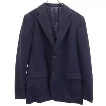 ISSEY MIYAKE Wool linen blend tailored jacket 1 Navy made in Japan Men s Used