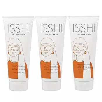 ISSHI Hair Pack Serum Hair Mask Кислотная термальная обработка вьющихся волос Восстановление гладкости и выпрямления Лечение волнистости/распускания (Набор 3)