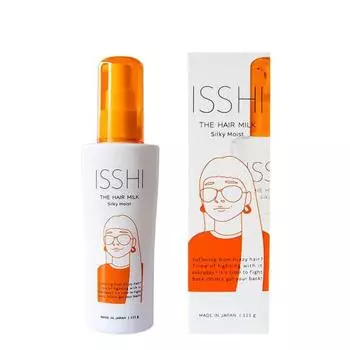 ISSHI The Hair Milk Silky Moist 111g Moist and smooth Spreading Dryness Damaged hair care Non-rinse treatment Intense moisturizing for expanding hair