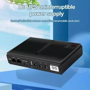 Источник бесперебойного питания ИБП Мини-резервная батарея Огнестойкий компактный источник питания для маршрутизатора камеры US Plug