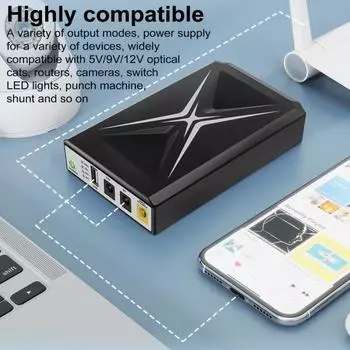 Источник бесперебойного питания Интеллектуальная стабилизация напряжения Множество функций защиты Универсальный Компактный Портативный 10400mAh