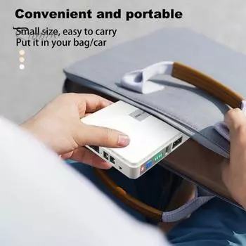 Источник бесперебойного питания Компактный портативный огнестойкий Защита от перегрузки Многовыходная конструкция ИБП Маршрутизатор Резервный источник питания 8800mAh EU