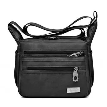 Источник Мода Весна 2025 Сумка для мамы Одноплечевая Сумка через плечо Текстурированная Сумка большой вместимости Женская маленькая сумка чёрный