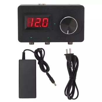 Источник питания для татуировки со светодиодным дисплеем и двумя выходами, бесплатная педаль, регулятор напряжения для татуировки 100240 В США US Plug