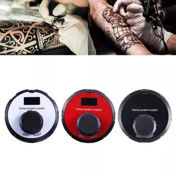 Источник питания для татуировок LED с двойным режимом цифровой дисплей экран вход питания для катушки роторной машины татуировки источник аксессуар чёрный