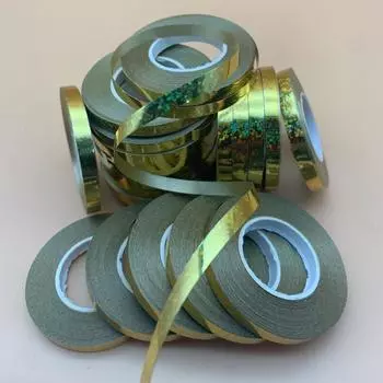 Источник Плоская Лента 5M Лазерная Алюминиевая Пленка Монтаж Ленты Воздушные Шары Принадлежности Баннер Фестиваль Праздничная Веревка