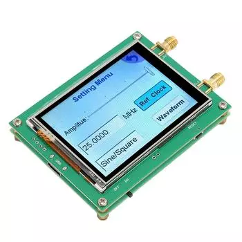 Источник радиочастотного сигнала MAX2870, 2,8-дюймовый сенсорный экран, высокая точность, низкий уровень шума, 0,5 PPM, ФАПЧ, 23,5–6000 МГц