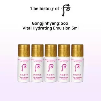 История whoo Gongjinhyang:Soo Vital Увлажняющая Эмульсия 5мл x 10шт 5ml x 10pcs