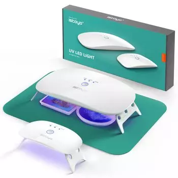 ISTOYO УФ-лампа для смолы 48 Вт, большая, 2-волновая УФ-лампа для смолы, портативная УФ-лампа для отверждения смолы, комплект УФ-смолы, расходные материалы для смолы, изготовление ювелирных изделий из УФ-смолы