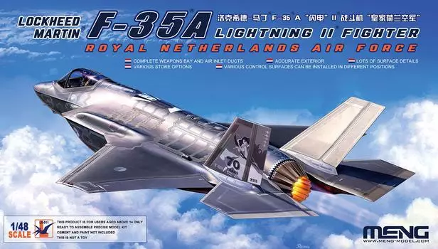 Истребитель Lockheed Martin Lightning II Королевских ВВС Нидерландов, импортный LS-011 1/48 F-35A [Обычный продукт]