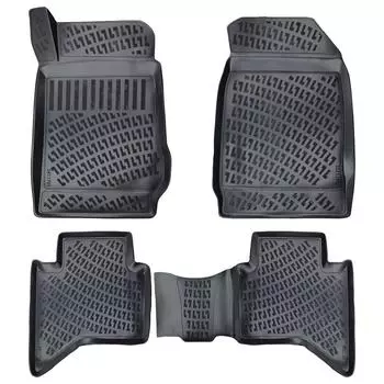 Isuzu D-MAX (2012-2019) High-Quality and Durable Rubber Car Floor Mats - Odorless, Non-Slip, Long-Lasting