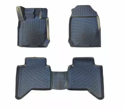 Isuzu D-MAX (After 2019) High-Quality and Durable Rubber Car Floor Mats - Odorless, Non-Slip, Long-Lasting