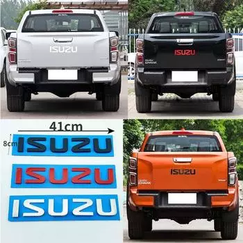 ISUZU логотип наклейка автомобиля задний багажник эмблема наклейка значок наклейка авто аксессуары красный