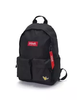 it ART BY MARK GONZALES 2P BOX Logo Backpack Rucksack 25L B4 Skateboard Commuting to School Black Black x Red (What isNt) Men s Women s