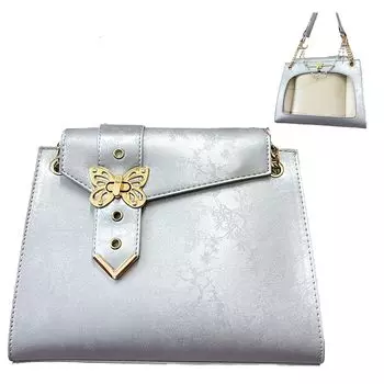 Ita Bag with Butterfly Gray [Ugou Xiaopu] Decoration, [Used]