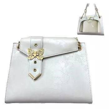 Ita Bag with Butterfly White [Ugou Xiaopu] Decoration, [Used] белый