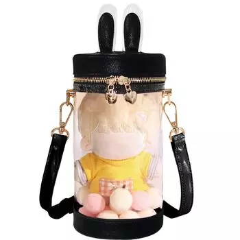 Itaba Showcase сумка через плечо Event 15 см мягкая игрушка кроличьи уши 2WAY выходная прозрачная сумка мини-сумка цилиндрическая задняя часть с крышкой 20 см [YUYAKESHI]