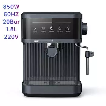 Итальянская кофемашина 20 бар с концентрированным паром под давлением, полуавтоматическая для домашнего офиса