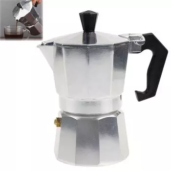 Итальянская кофемашина Moka Pot, алюминиевая гейзерная кофеварка для эспрессо, чайник, плита для латте, классическая посуда, аксессуары для бариста
