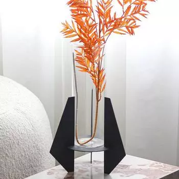 Итальянская минималистская геометрическая стеклянная ваза, украшения, легкая роскошная модель, офис продаж дома, украшения для входа в отель типа «постель и завтрак»