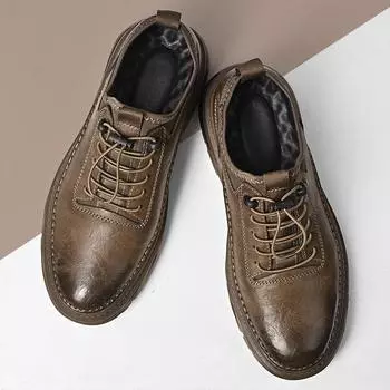 Итальянская мужская повседневная обувь из натуральной кожи. Мягкие подошвы. Лоферы. Подошвы ручной работы. Высококачественная походная обувь. Мужская прогулочная обувь. 38