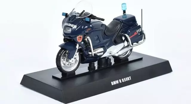 Итальянская полицейская машина, мотоцикл, полицейская модель BM R850RT Carabirinieri, модель мотоцикла, дорожный мотоцикл, окрашенный, готовый продукт 1/24 для дорог [Товар] синий