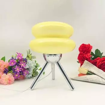 Итальянская стеклянная настольная лампа трехцветная затемняющая лампа для украшения дома гостиная атмосфера ночник для девочки спальня прикроватный декор USB Plug оранжевый