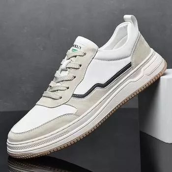 Итальянские брендовые мужские туфли из натуральной кожи, простые белые мужские кроссовки для бега, модная классическая повседневная обувь, бесплатная доставка 38 чёрный