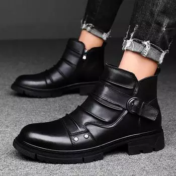 Итальянские мужские дизайнерские ботинки из натуральной кожи на плоской подошве, модная повседневная кожаная обувь ручной работы, высокое качество 2024 года, деловая офисная обувь 36