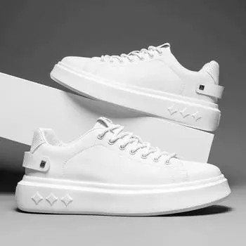 Итальянские мужские дизайнерские кроссовки, стильные уличные вулканизированные туфли, дышащие нескользящие кроссовки для ходьбы, легкие повседневные кожаные туфли 39