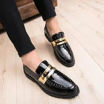 Итальянские мужские повседневные мокасины, обувь из высококачественной кожи ручной работы, обувь для вождения на плоской подошве, офисная деловая обувь, удобные мокасины 38 чёрный