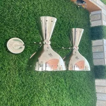 Итальянские настенные светильники середины века в стиле модерн, набор из 2 шт. для ванной комнаты или туалетного столика