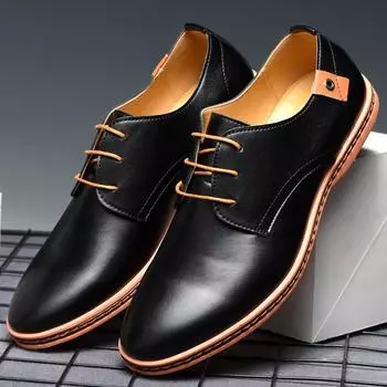 Итальянские роскошные мужские туфли Oxford Quality Lac Leather White Wedding Size 38-48 Black Leather Soft Man Dress Formal Shoes Male 38 чёрный