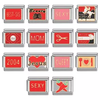 Итальянский браслет-подвеска серии «Алфавит» своими руками