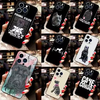 Итальянский чехол для телефона с собаками кане корсо мастиф для iPhone 12 11 14 Pro MAX XR X XS Max, чехол для iPhone 13 Pro Max 7 8 Plus SE2 iPhone 6 6s