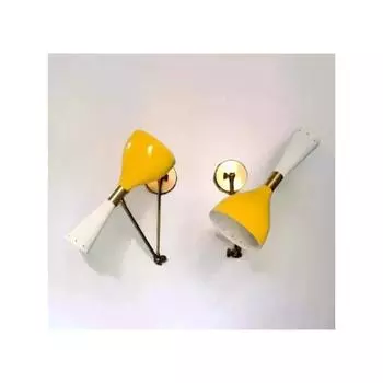 Итальянский латунный настенный светильник Stilnovo настенный светильник в стиле модерн середины века