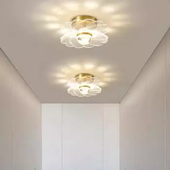 Итальянский минималистский дизайн, потолочный светильник, освещение входа, прохода, балкона, светодиодный потолочный светильник, скандинавский ресторан, бар, осветительный прибор Tri colored light