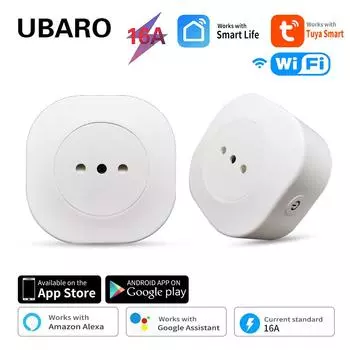 Итальянский стандарт Tuya Wi-Fi, беспроводная умная розетка, управление приложением, поддержка Google Alexa, голосовая розетка, синхронизация, розетка для дома 100-240V&EU-YDL-ZN01