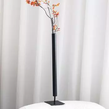 Итальянский стиль, очень простая трубчатая тонкая ваза для цветов, украшения для модельной комнаты, кофейни, креативного искусства, металлических цветочных аксессуаров