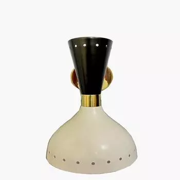 Итальянский светильник середины века Diabolo Stilnovo, настенный светильник для скрытого монтажа