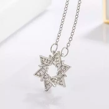 Итальянское ожерелье-гексаграмма, легкая роскошь, высокое качество, ювелирные изделия, темпераментное сочетание, женские подарки