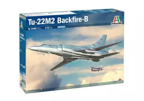 ITALERI 1440 Backfire B Военная пластиковая модель Сборка комплекта Масштаб Ту-22М2 172 (Навык 3)