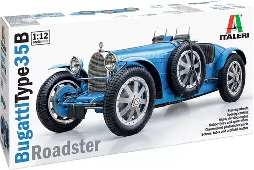 Italeri Bugatti Type 35B Roadster перевод дополнительного руководства Пластиковая модель сборочный комплект IT4713JP 1/12 (Включая японский)