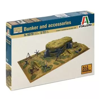 Italeri Italeri Bunker Diorama Accessory Set Plastic Model IT6070 1/72 WW.II &