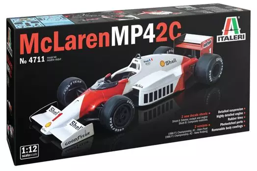 Italeri Italeri McLaren японское руководство прилагается пластиковая модель IT4711 1/12 MP4/2C