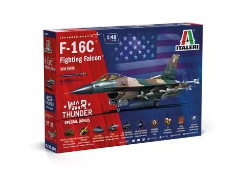 Italeri War Thunder Fighting Falcon Пластиковая модель IT35105 1/48 F-16C (Самолет)