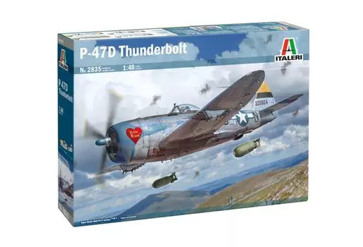 Italeri WW2 American Thunderbolt European Front Пластиковая модель IT2835 1/48 P-47D (Самолет)