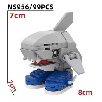 Italian Brainrot Figure Building Blocks, Tung Tung Tung Sahur Tralalero Tralala Figure Building Blocks